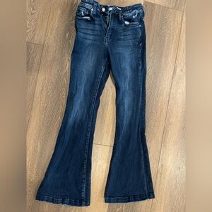 Women's Kancan Flared Blue Jeans